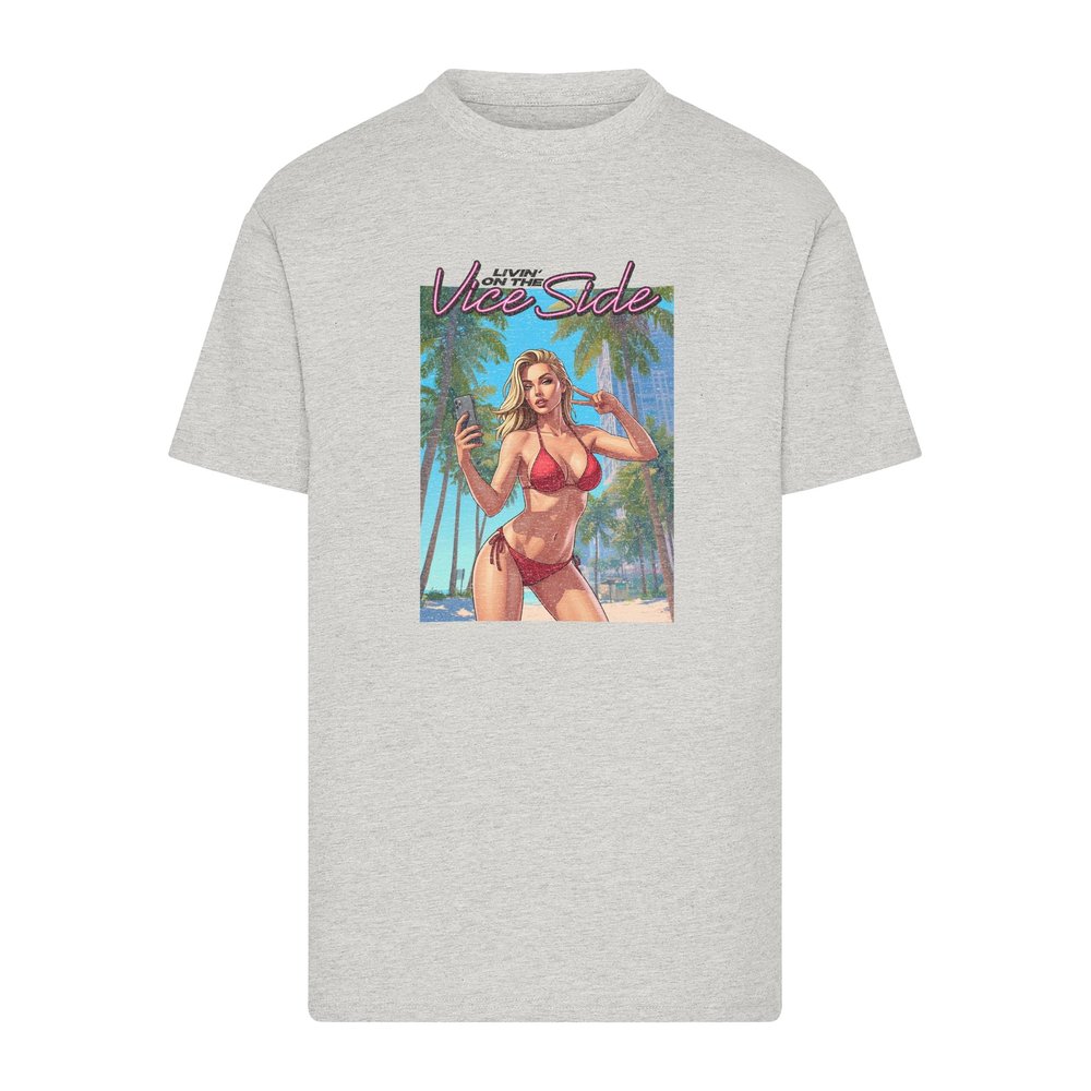 Mister Tee - Vice Side Oversize Tshirt Homme - Gris